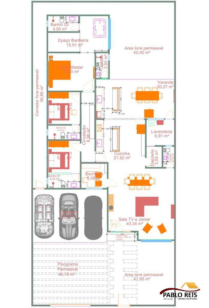 Casa à venda com 3 quartos, 240m² - Foto 3